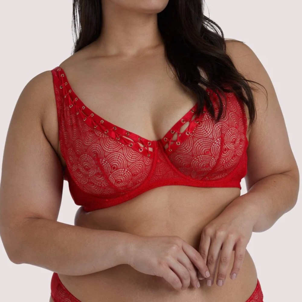 Playful Promises Curve Red High Apex Bra